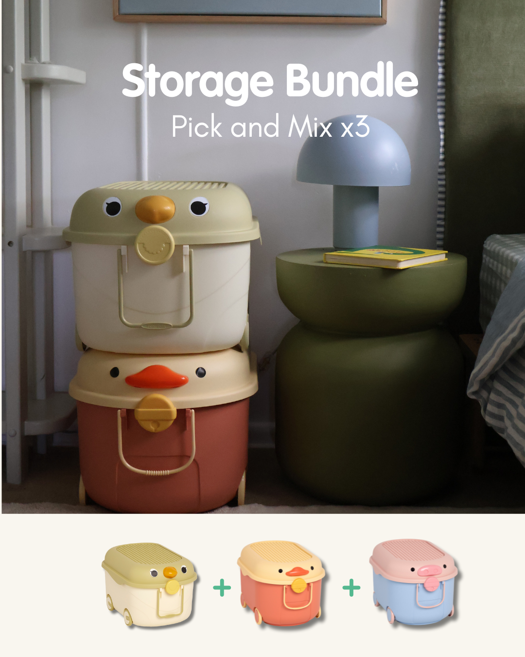 3 Piece Ride a Long Storage Bundle