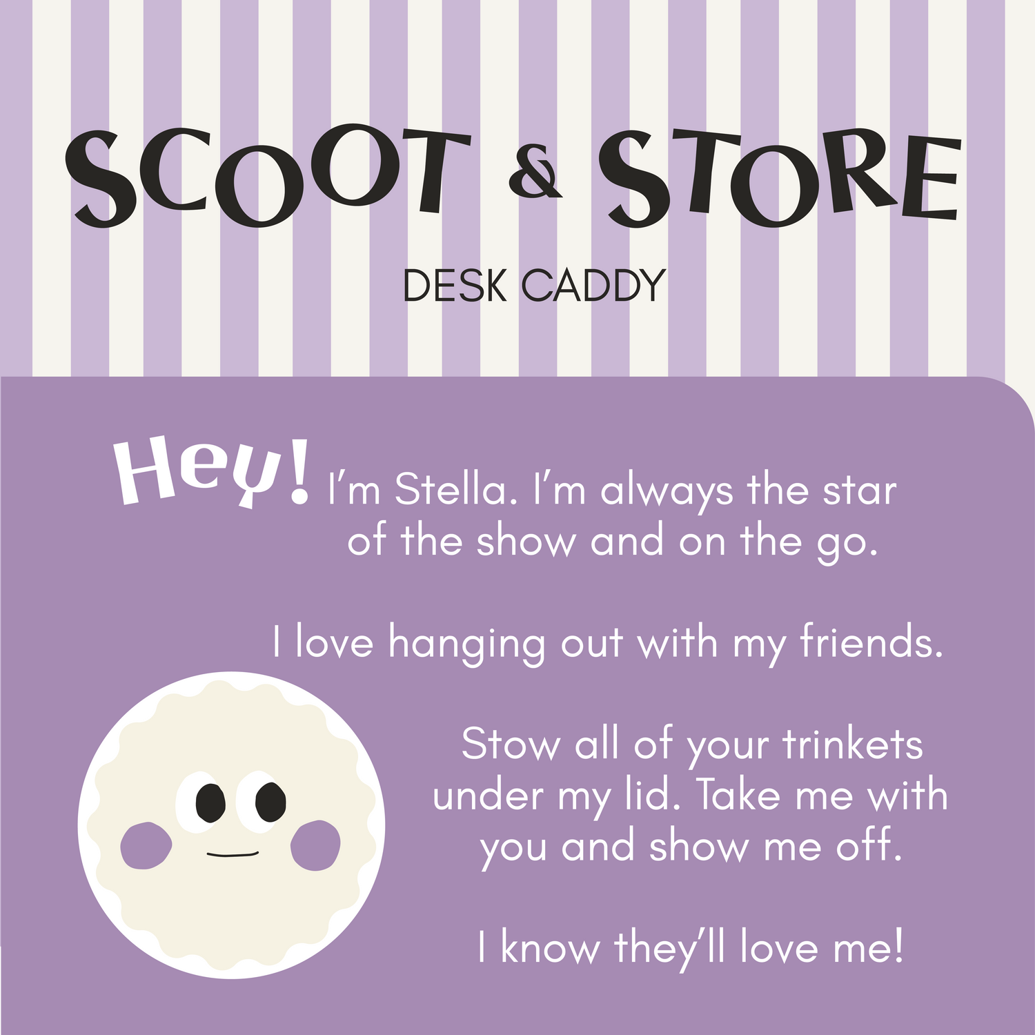 Scoot &amp; Store Desk Caddy - Stella