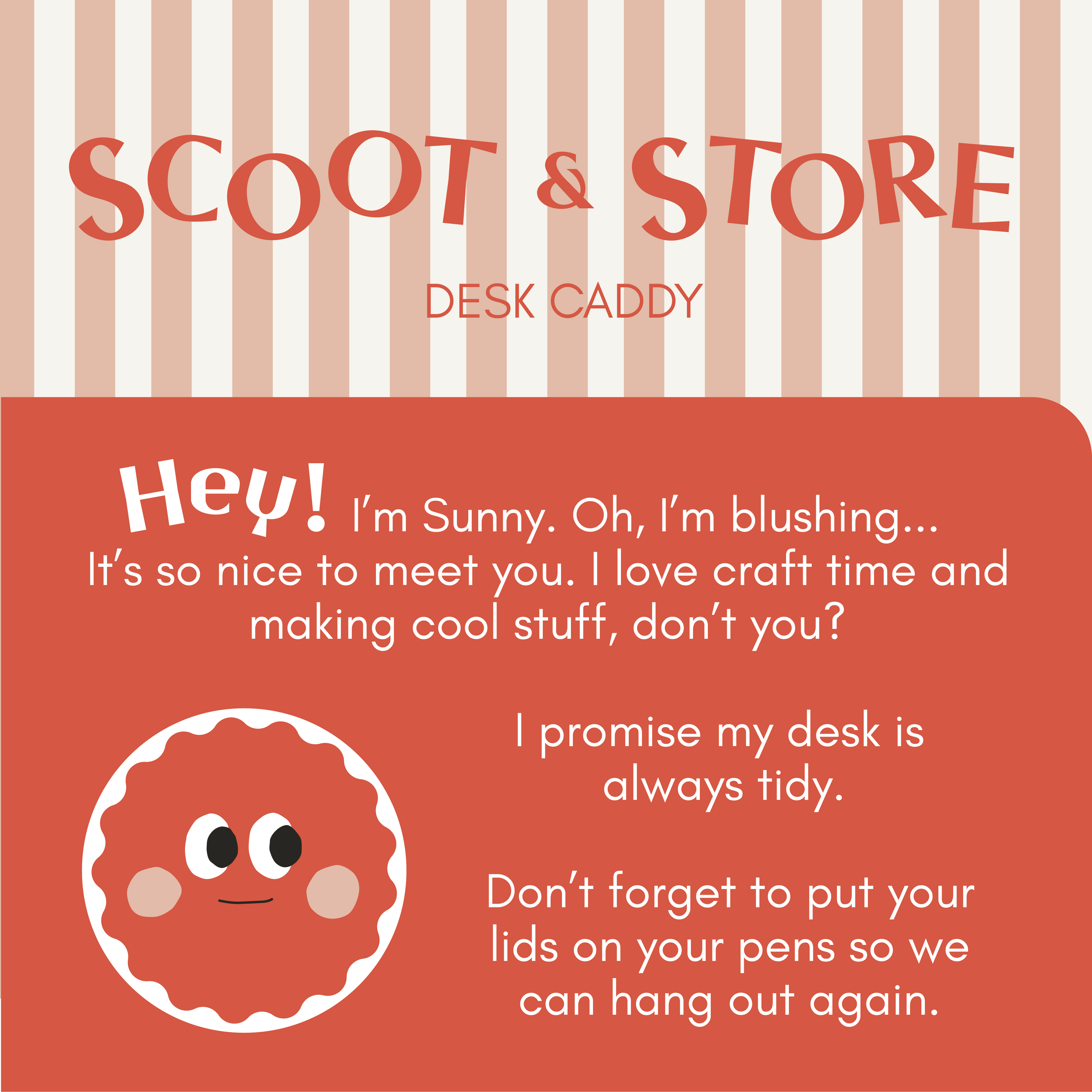 Scoot &amp; Store Desk Caddy -  Sunny